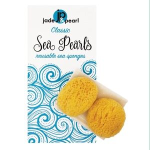 Jade and pearl size lg sea sponges